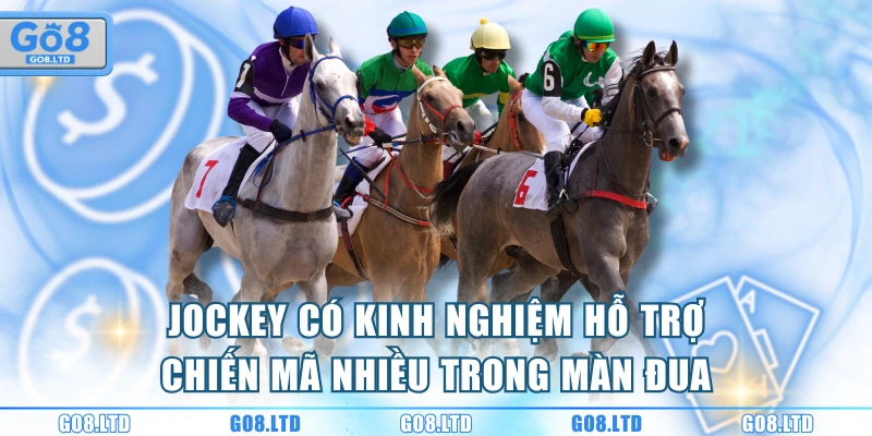 Jockey có kinh nghiệm hỗ trợ chiến mã nhiều trong màn đua