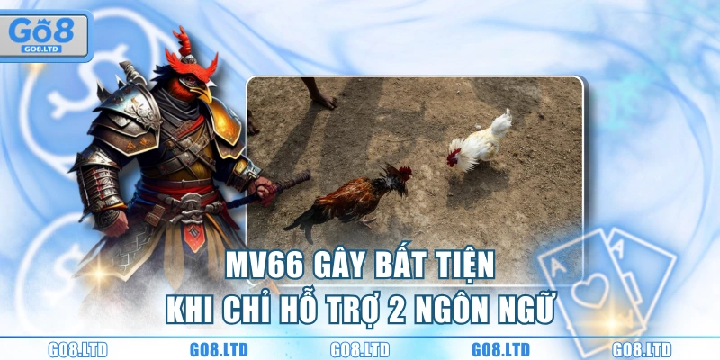 MV66 gây bất tiện khi chỉ hỗ trợ 2 ngôn ngữ